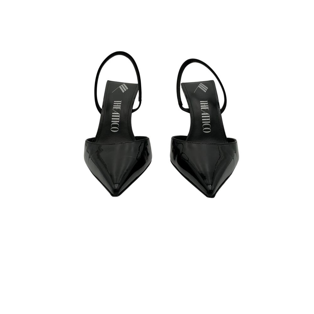 The Attico 'Ester' Black Patent-Leather Mules Size 8 - Picture 3 of 6